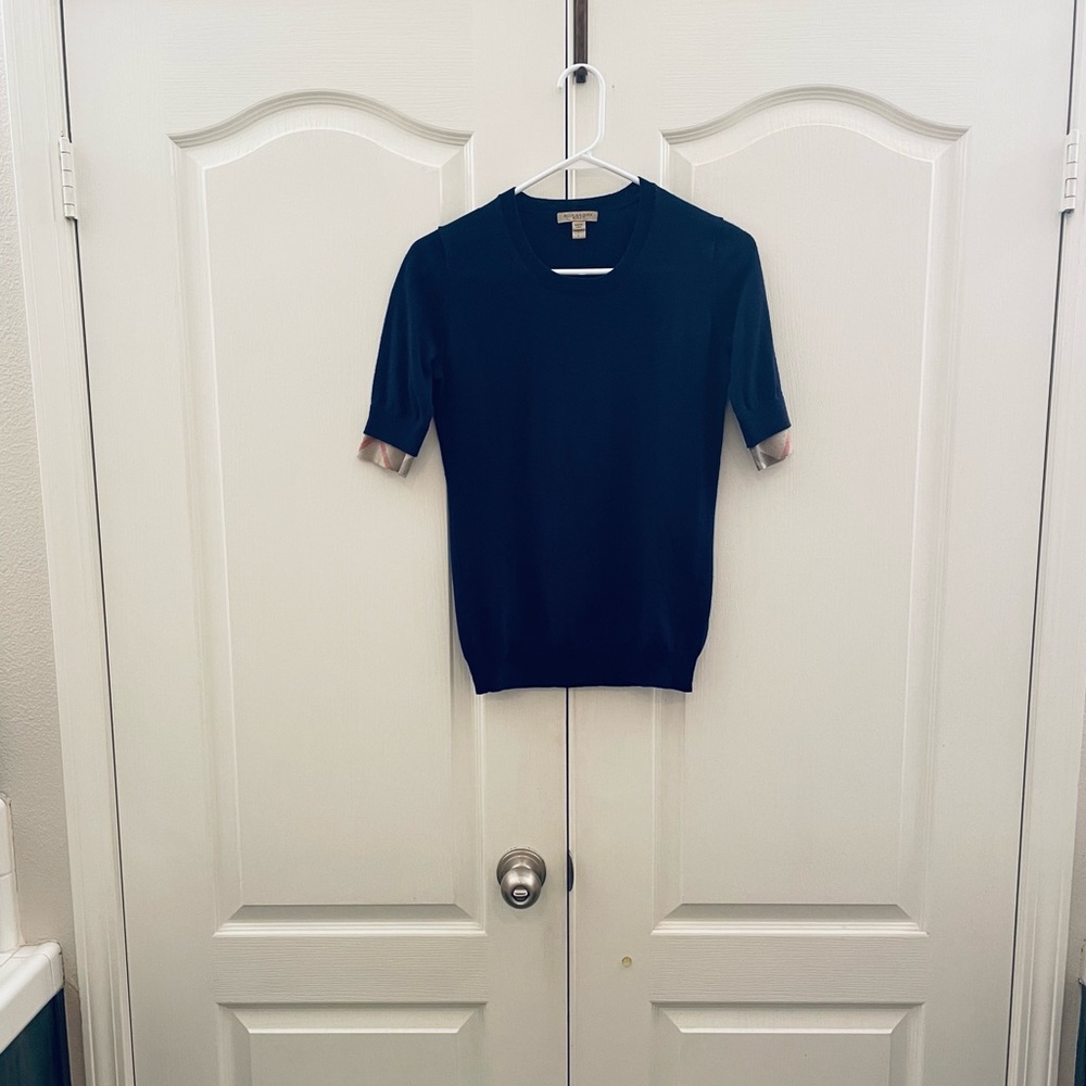 Burberry Brit Wool Top (Eggplant; S)
